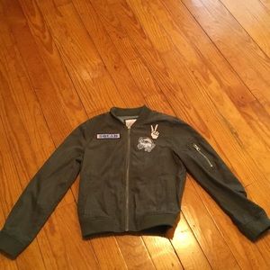 Green army style jacket